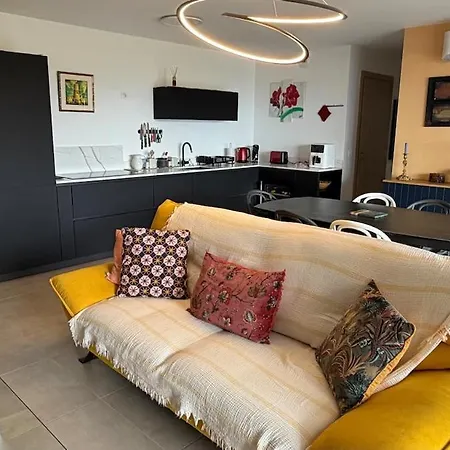 Superbe 3 Pieces Vue Mer, Climatise, Avec Parking 아파트