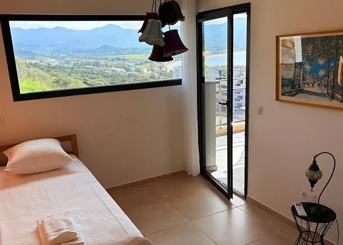 Superbe 3 Pieces Vue Mer, Climatise, Avec Parking 아작시오