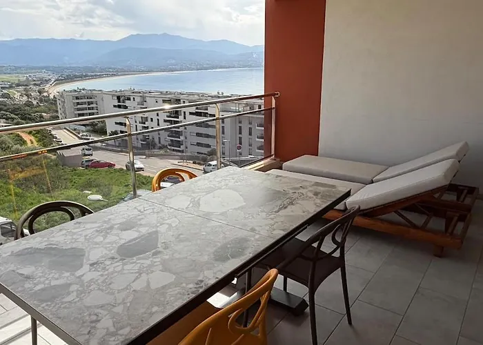 Superbe 3 Pieces Vue Mer, Climatise, Avec Parking * 아작시오